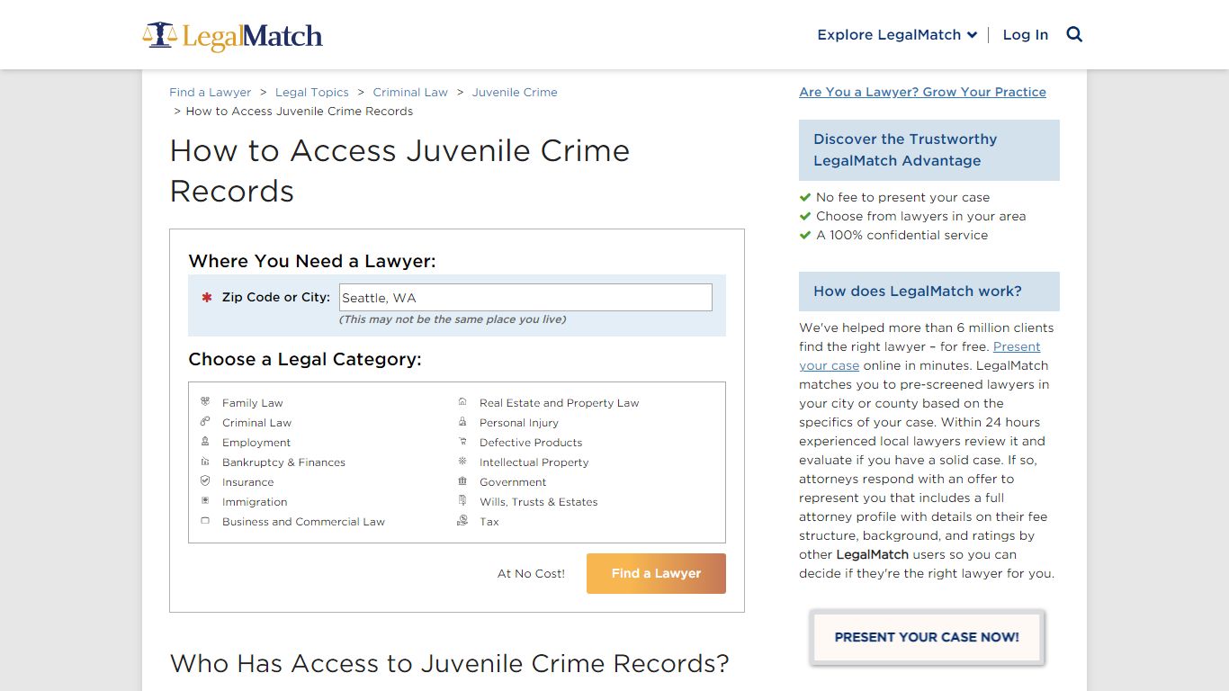 Access to Juvenile Crime Records | Juvenile Records Search - LegalMatch